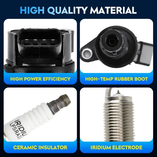 Miniatura 3 de Paquete de bobinas de encendido + bujías de iridio para Lexus ES350 2007-2016 3.5L, IS350 2006-2015 3.5L, RX450h 2010-2015 3.5L, Toyota Avalon Camry