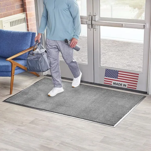 Miniatura 12 de Consolidated Plastics Tapete económico para interiores y exteriores con parte trasera de goma antideslizante, absorbe el agua, alfombra resistente