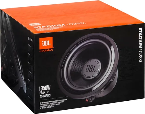 Miniatura 8 de JBL Estadio 102SSI - Subwoofers de audio para automóvil de alto rendimiento de 10" (250 mm), 450 W RMS, pico de 1350 W, sensibilidad (@ 2.83 V)