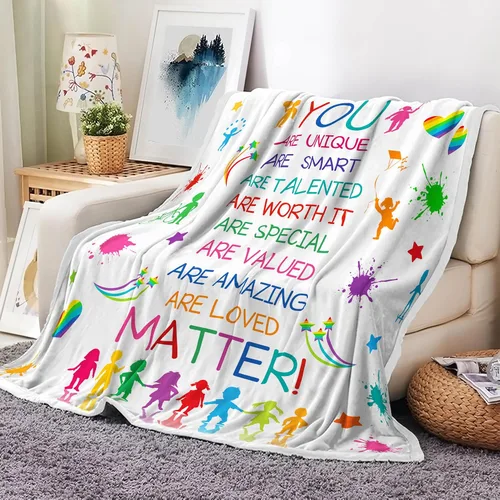 Miniatura 9 de Manta de bebé para niñas y niños, 40 x 30 pulgadas, suave manta de franela para bebé con patrón de lunares arcoíris clolrful, manta cálida
