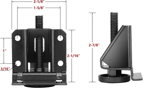 Miniatura 7 de Sanchamy Pies niveladores de muebles de alta resistencia, nivelador de patas de mesa ajustable, pies de nivelación para muebles, mesa, armarios