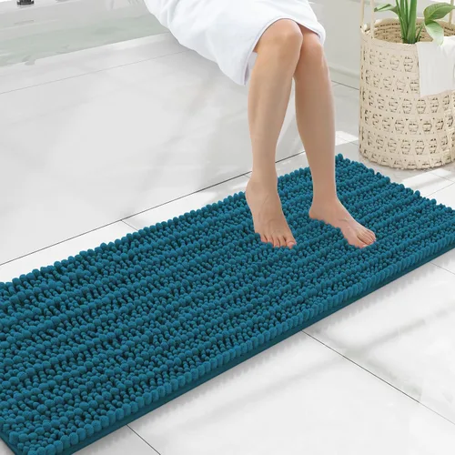 Miniatura 62 de Smiry Alfombras de Baño 24x16 pulgadas, Alfombras de Baño de Chenilla Extra Suaves y Absorbentes, Respaldo de Goma Antideslizante, Lavable a Máquina
