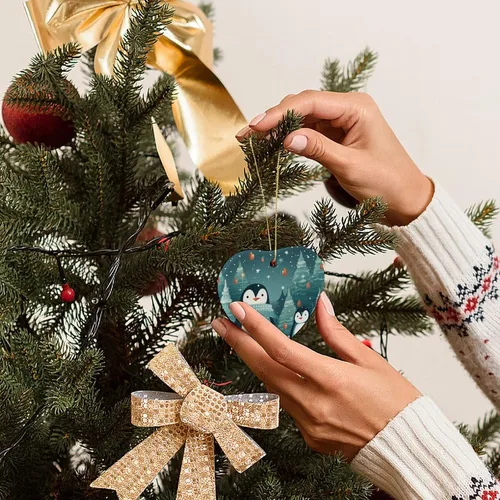 Miniatura 7 de Adorno de Navidad de pingüino, adorno de Navidad 2023, lindo pingüino para bebé, primera Navidad, Navidad, recuerdo, decoración de árbol de Navidad