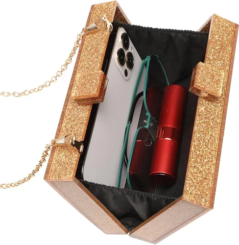 Miniatura 7 de LETODE Bolsos de mano de acrílico, bolso de plexiglás para mujer