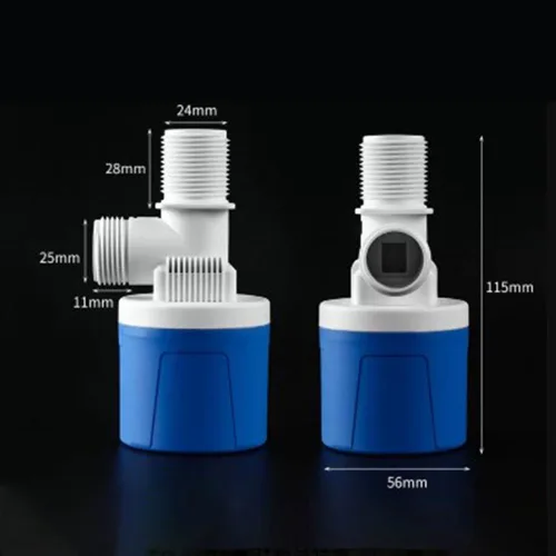 Miniatura 5 de Válvula de flotador con control automático de nivel de agua para un funcionamiento confiable en tanques de agua e hidroponía, construcción (B)