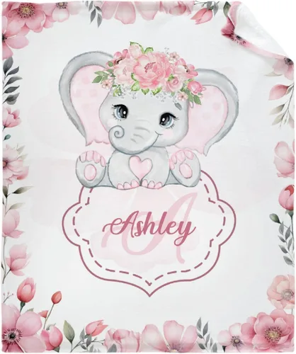 Miniatura 25 de Manta de elefante con globos, manta de franela súper suave y ligera para niños, adultos, adecuada para sofá, cama, campamento, viajes, todas