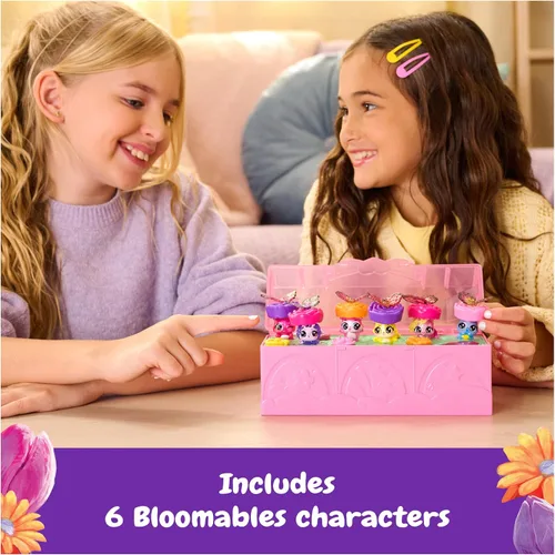 Miniatura 7 de Hatchimals Bloomables, Bloom Bash Collectibles Pack con 6 personajes sorpresa de caja ciega, más de 15 accesorios, terrario y pista de baile
