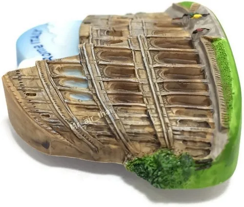 Miniatura 2 de WitnyStore Pequeño Coliseo Romano Anfiteatro Antiguo en Roma Italia Sur Europa Atracciones Turísticas Resina Refrigerador Imán Viajero Recuerdo