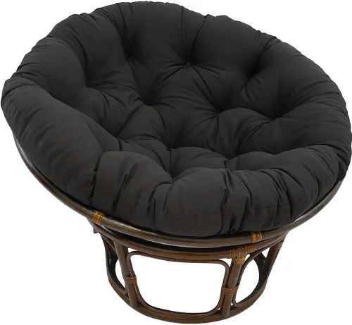 Miniatura 4 de Cojín colgante para silla de hamaca, cojín de tumbona para interiores y exteriores, cojín redondo grueso para silla de huevo, cojín de asiento