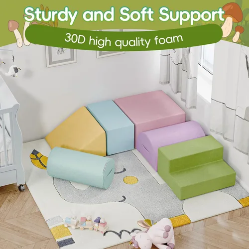 Miniatura 2 de TOLEAD Bloques Grandes de Escalada para Bebés – 6 Piezas Juguetes de Escalada para Niños Pequeños - Equipo de Gimnasio de Juego de Espuma Suave