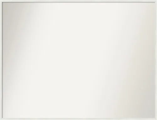Miniatura 523 de Amanti Art Espejo de baño blanco para sobre el fregadero, 32 x 45 pulgadas, espejo de tocador rectangular blanco esbelto, marco de madera moderno
