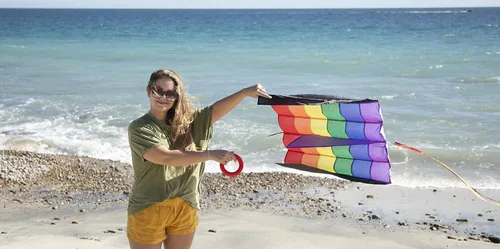 Miniatura 4 de In the Breeze Rainbow Stripes 5.0 Parafoil Kite