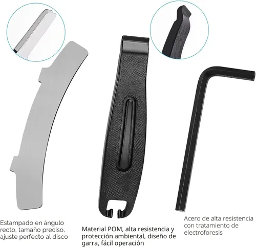 Miniatura 9 de 4 pares de pastillas de freno para bicicleta, pastillas de freno para bicicleta con herramientas de instalación compatibles con pastillas de freno
