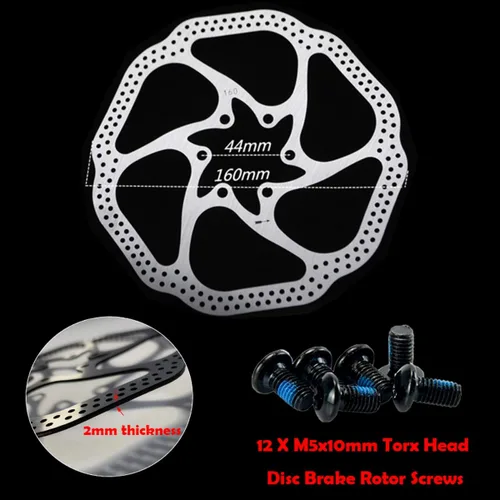 Miniatura 5 de Farbetter Kit de freno de disco mecánico para bicicleta, incluye pinza delantera y trasera, cables de frenos, palancas de freno, rotor de 6.299 in