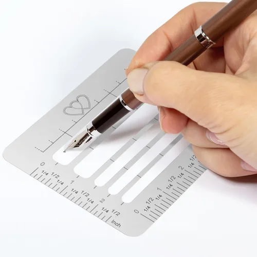 Miniatura 4 de EXCEART Paquete de 4 plantillas de plantillas para guía de dirección de sobres con 4 estilos para sobres B6 Dl Zl C5 translúcidos PP