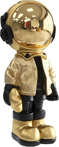 Miniatura 8 de Estatuas de astronauta Dosker, escultura de hombre espacial de poliresina, regalos de arte en azul claro, adorno de figura para decoración