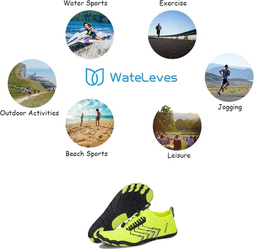 Miniatura 7 de Zapatos de agua para hombre, de secado rápido, calcetines para agua, para exteriores, zapatos deportivos para kayak, lancha, senderismo, surf