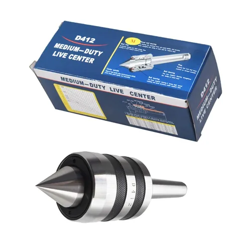 Centro de contrapunto vivo resistente MT2, Torno de madera Morse Taper 2MT Centro vivo con punta de carburo para torneado de alta velocidad