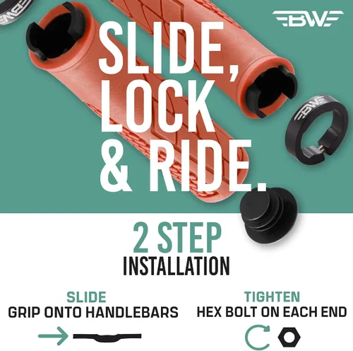 Miniatura 8 de Ergo-Lock 1.0 Grips - Puños de manillar de bicicleta MTB con bloqueo doble - Múltiples opciones