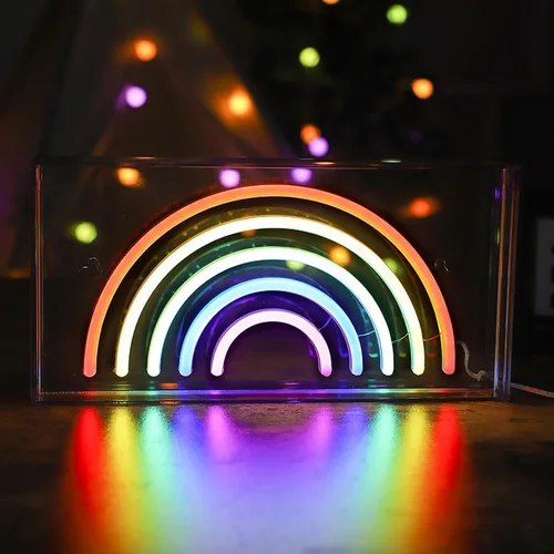 Miniatura 9 de Letrero de neón LED para fiesta, escritorio, dormitorio, hogar, cumpleaños, decoración artística con USB