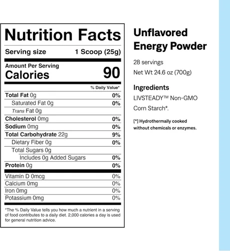 Miniatura 6 de UCAN Polvo energético, sin sabor, keto, sin azúcar, antes y después del entrenamiento para hombres y mujeres, sin OMG, vegano, sin gluten, ideal