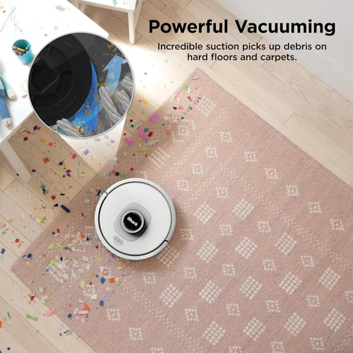 Miniatura 2 de Shark Matrix Clean Robot aspirador con potente succión para pelo de mascotas, alfombras y suelos duros, base autovaciante, capacidad de 60 días