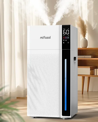 Mifasol Humidificador para habitación grande, 5.3 galones/20 litros, humidificadores grandes para el hogar, 1500 pies cuadrados, humidificadores de