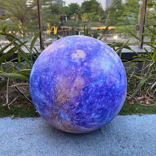 Miniatura 9 de 40" globo inflable, globo inflable del planeta de la tierra para la decoración educativa de la institución/el planetario/la tienda/del club