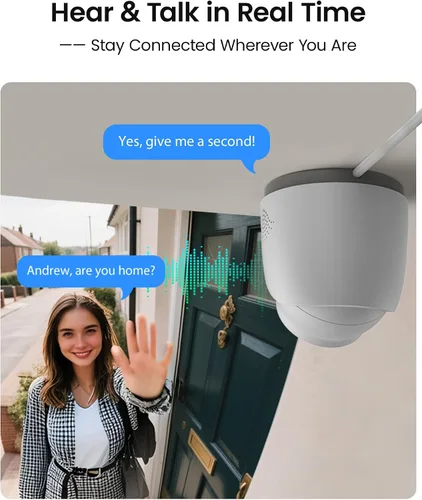 Miniatura 5 de ZOSI Cámara IP PoE complementaria C220 de 4MP QHD 2.5K para exteriores, cámara de vigilancia de 1440p para exteriores al sistema de seguridad
