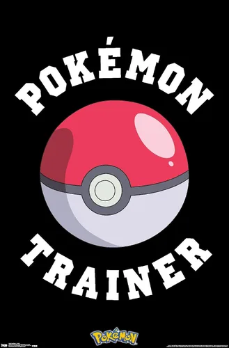 Miniatura 10 de Trends International Pokémon - Póster de pared de entrenador, 14.725 x 22.375 pulgadas, versión enmarcada de madera de granero