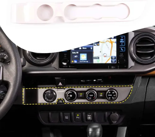 Miniatura 9 de Lcojicep Cubierta de panel de botón de aire acondicionado, accesorios de automóvil compatibles con Tacoma 2016-2020