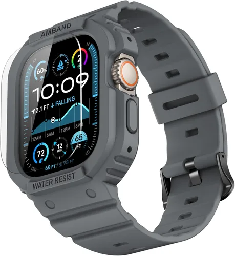 Miniatura 20 de amBand E1 Sport Case Band for Apple Watch Ultra 3/2/1 & SE 3/2/1 & Series 11 10 9 8 7 6 5 4 3 49mm 46mm 45mm 44mm 42mm 41mm 40mm 38mm, Shockproof &