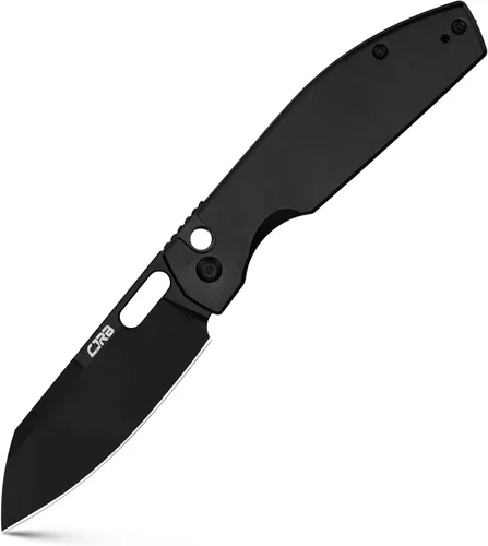 Miniatura 9 de Cuchillo de Bolsillo EDC CJRB Ekko (J1929) con Bloqueo de Botón, Cuchillo Plegable Pequeño, Hoja de Acero AR-RPM9 y Mango de Acero Inoxidable Hoja