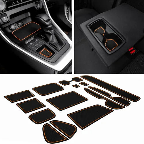 Miniatura 8 de JDMCAR Accesorios de revestimiento compatibles con Toyota RAV4 2019-2024 2025 y RAV-4 Prime 2021-2025, soporte de tazas de ajuste personalizado
