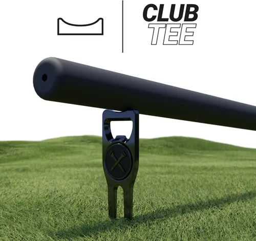 Miniatura 7 de Blue Tees Golf Herramienta Divot 6 en 1 y marcador de bola premium - Abrebotellas - Club Tee - Limpiador de ranuras - Alineación de putting