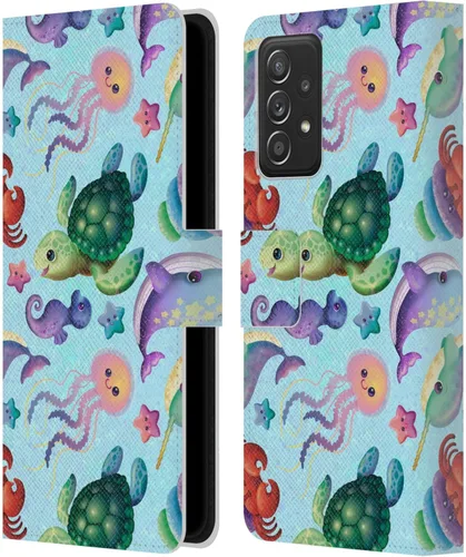 Miniatura 10 de Head Case Designs Officially Licensed Carla Morrow Colorful Space Dice Patterns Leather Wallet Case Compatible with Samsung Galaxy A53 5G (2022)