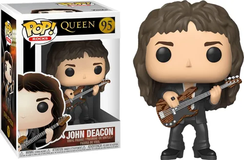 Miniatura 5 de POP Queen - Figura de vinilo de John Deacon Funko Pop (paquete con funda protectora compatible con Pop Box), multicolor, 3.75 pulgadas