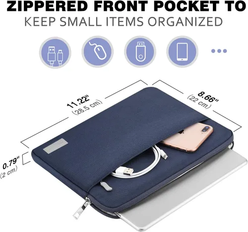 Miniatura 5 de MoKo Funda de transporte para tablet de 9-11 pulgadas Compatible con el nuevo iPad Air M3 de 11 pulgadas, iPad A16 2025, iPad Pro 11 M4/Air M2, iPad