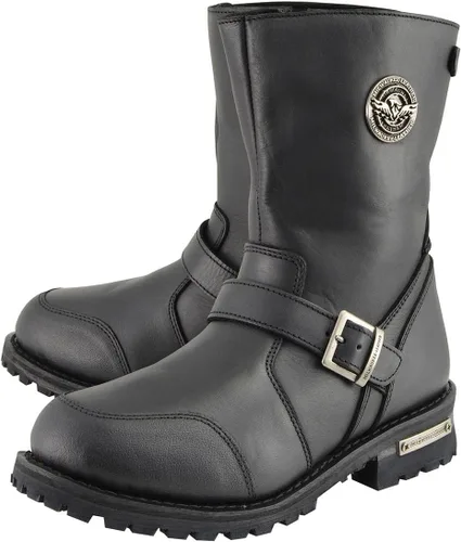 Miniatura 4 de Milwaukee Leather Botas clásicas para hombre con detalle de hebilla