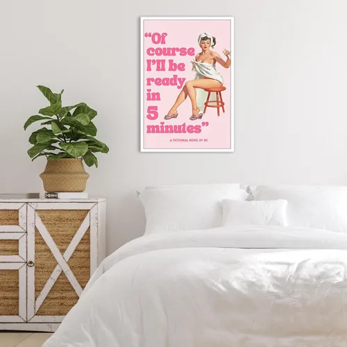 Miniatura 2 de Póster de pared de coqueta rosa de los años 70, diseño retro vintage de los años 70, póster estético de moda para habitación de adolescentes