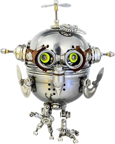 Miniatura 2 de LOCHE Rompecabezas de metal 3D, kits de modelo de metal 3D, modelo mecánico Steampunk, rompecabezas 3D, 110 piezas + rompecabezas láser 3D