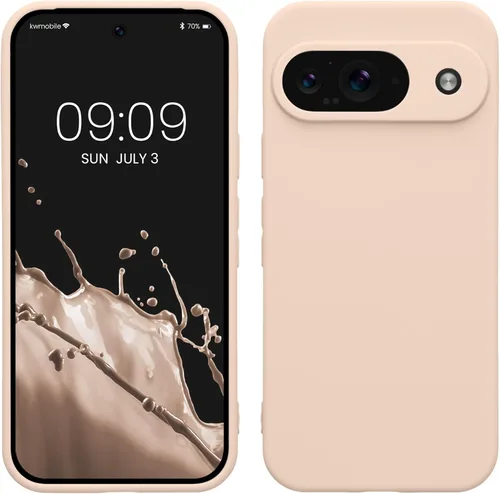 Miniatura 79 de kwmobile Funda compatible con Google Pixel 9 Pro - Funda protectora delgada de TPU para teléfono - Acabado mate suave - Negro mate