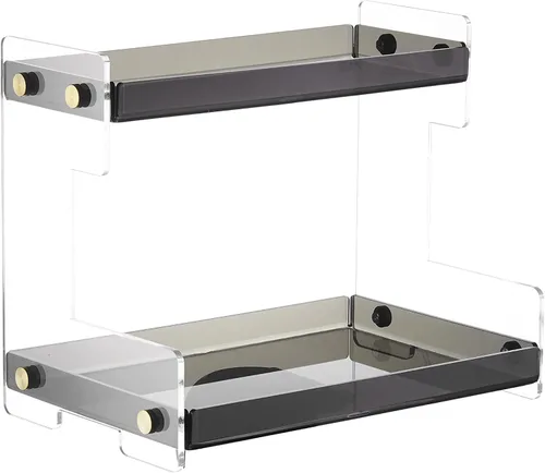 Miniatura 8 de FFK Organizador de Encimera de Baño, Organizador de Encimera de Baño de 2 Niveles, Estante de Especias de Cocina Organizador de Cosméticos, Estante