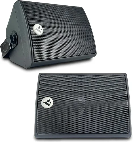 Miniatura 6 de VOYZ Altavoces montados en la pared de 2 vías para diversión en interiores y exteriores - Altavoces de 100 W de alto rendimiento con woofer de cono