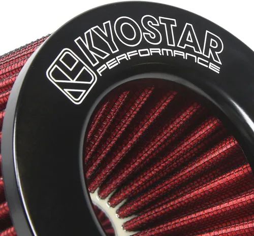 Miniatura 113 de KYOSTAR Filtro de aire universal de alto flujo de 3" (76 mm), entrada de aire frío de cono reutilizable, alto rendimiento, lavable, kit de aire seco