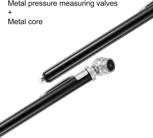 Miniatura 4 de X AUTOHAUX 2pcs 10-100PSI doble cabeza acero inoxidable camión pluma neumático neumático medidor de presión de aire medidor de aire para bicicleta