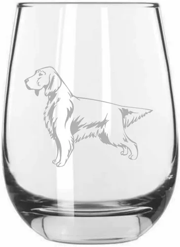 Miniatura 264 de Sakhalin Husky Dog - Copa de vino grabada personalizada de 15.25 onzas sin tallo