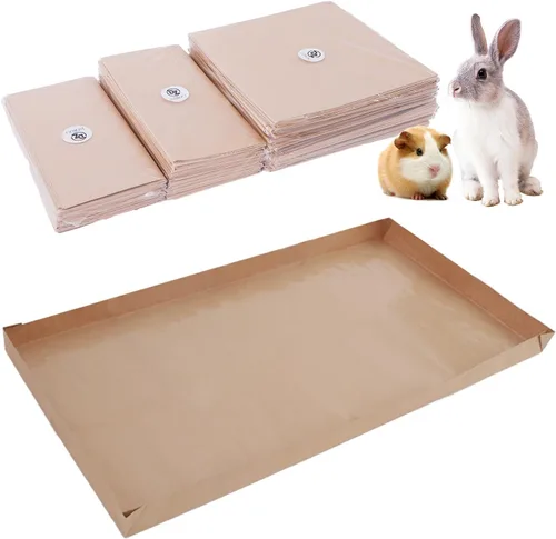 Revestimientos desechables para jaula de conejillo de indias, bolsa grande de 48 x 24 pulgadas para parte inferior de jaula de conejillo de indias,
