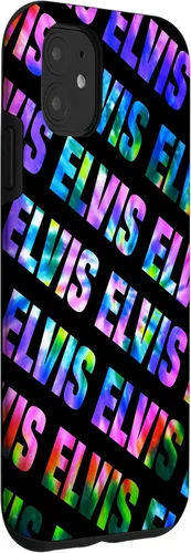 Miniatura 3 de Carcasa personalizada para iPhone 11, diseño de Elvis, color negro