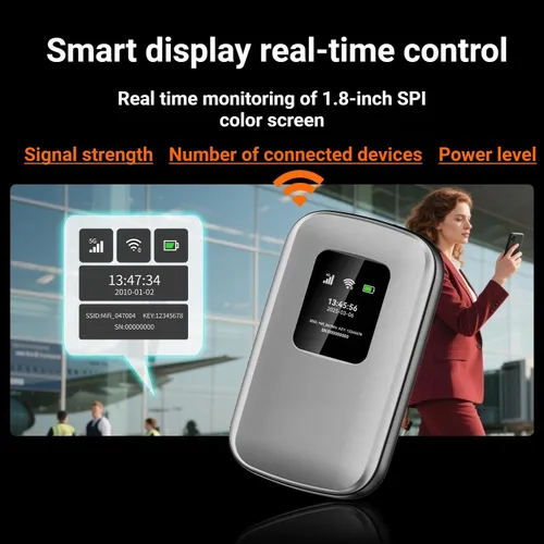 Miniatura 3 de Hotspot móvil portátil 4G LTE WiFi 6 Hotspot WiFi de viaje global Más de 180 países Hasta 48 horas de tiempo de uso Conecta hasta 16